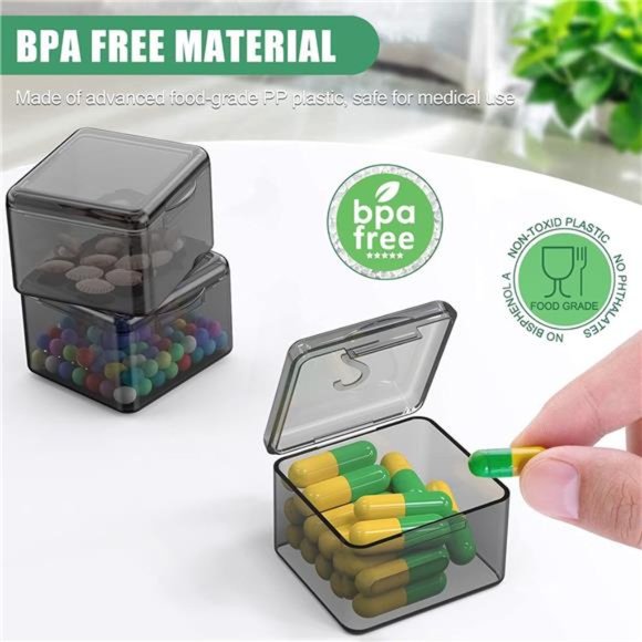 30Packs Plastic Stackable Organizer Container with Lids,MiniContainers for Beads - Picture 7 of 8